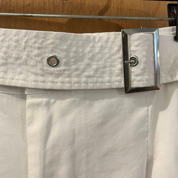 Size 3X - Forever 21 - White Pants w/Belt - W40"/L30" - Picture 3 of 8